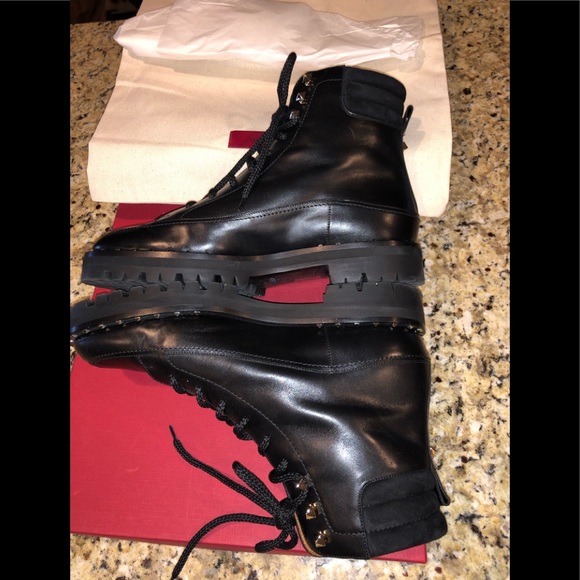 VALENTINO GARAVANI SOUL ROCKSTUD COMBAT BOOT $999 - Picture 7 of 8